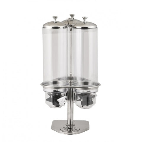 Sunnex  CEREAL DISPENSER-18/10 | TRIPLE | REVOLVING| 3x4.0lt  (Each)