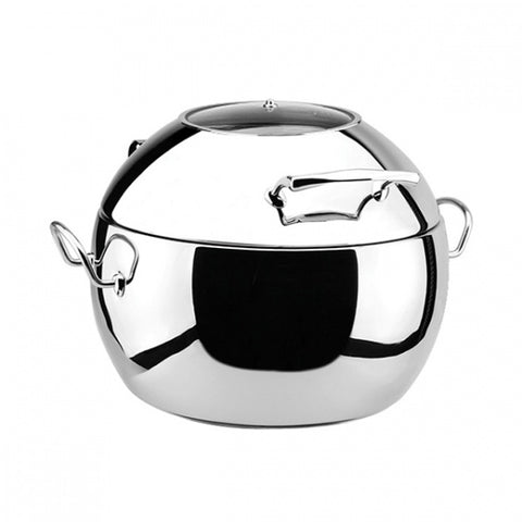 Athena PRINCESS SOUP STATION INDUCTION CHAFER-18/10 | 11lt GLASS & S/S LID (Set)