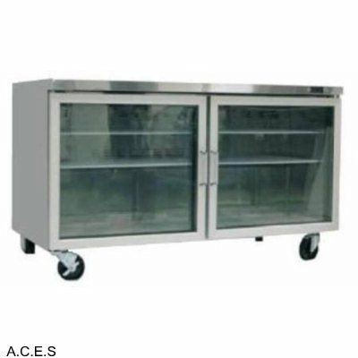 GREENLINE COMPACT BENCH REFRIGERATION GLASS DOORS 1220mm wide