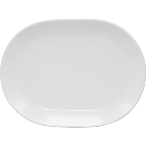 Rene Ozorio RIMMED OVAL PLATTER-207mm AURA MATT WHITE (994820) EA