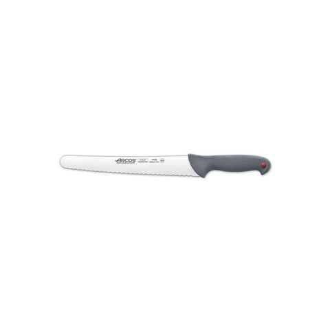 Arcos COLOUR PROF BREAD KNIFE-250mm GREY HANDLE (Each)