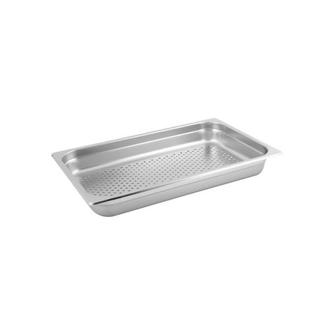 Trenton ANTI-JAM ANTI-JAM STEAM PAN-S/S | 1/1 SIZE 100mm | PERFORATED  (Each)