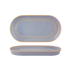 Tablekraft URBAN LOFT OVAL PLATTER 305x165x30mm AZURE BLUE EA