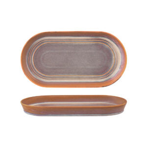 Tablekraft URBAN LOFT OVAL PLATTER 305x165x30mm AUBURN EA