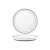 Tablekraft MUSE WHITE PLATE RIMMED 210x22mm EA