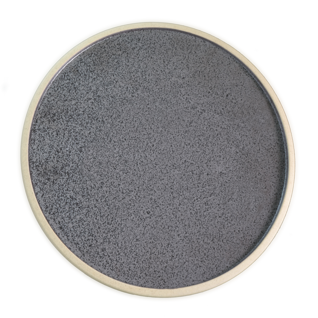 Tablekraft SOHO ROUND PLATE SPECKLE BLACK 200mm EA