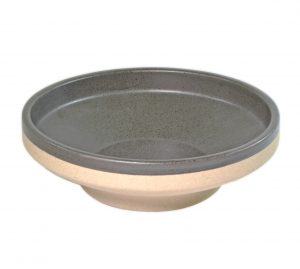 Tablekraft SOHO ROUND BOWL FOOTED SPECKLE BLACK 153x50mm EA