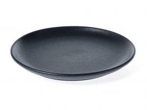Tablekraft BLACK ROUND COUPE PLATE 270mm EA