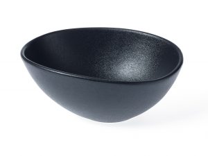 Tablekraft BLACK TRIANGULAR BOWL 210x140mm EA