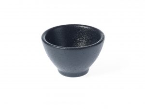 Tablekraft BLACK ROUND SAUCE DISH FOOTED 76x47mm EA