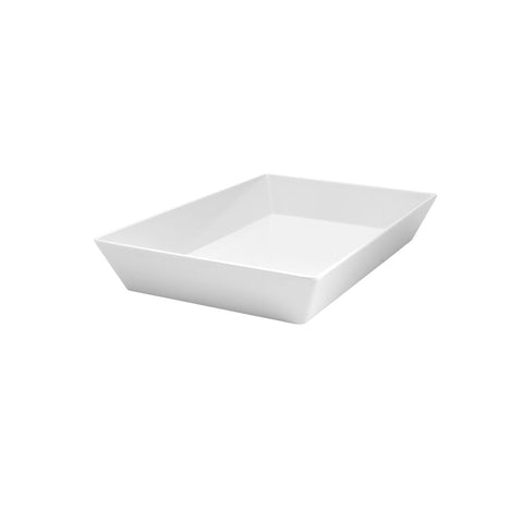 Ryner Melamine  RECT. DEEP DISH-450x300x70mm WHITE (x3)