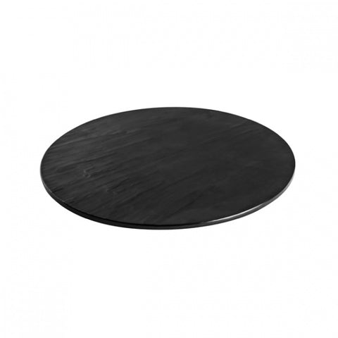 Ryner Melamine TAROKO ROUND FLAT PLATTER-330mm Ø BLACK (x3)