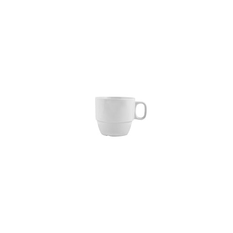 Ryner Melamine DINNERWARE STACKABLE CUP-250ml WHITE (x12)