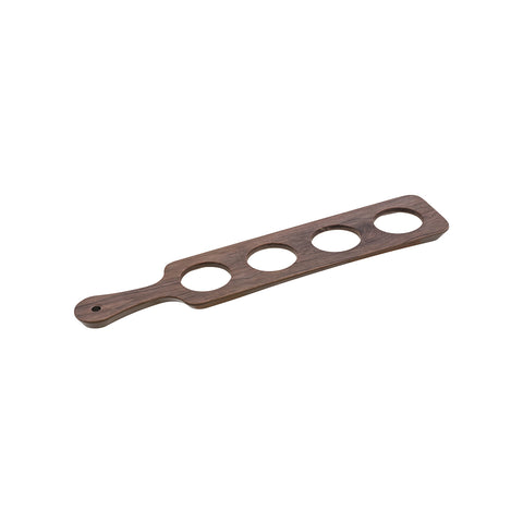 Ryner Melamine WOOD DECO RECT BEER PADDLE WITH 4 HOLES | 430x92mm DARK BROWN (Each)