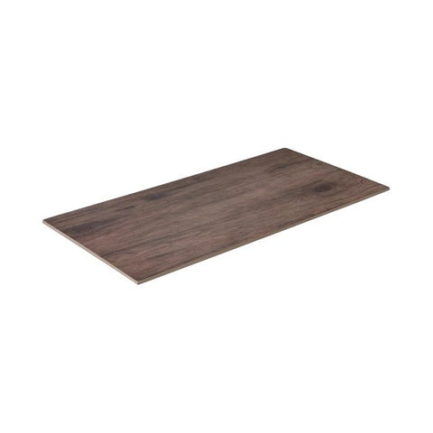 Ryner Melamine WOOD DECO RECT FLAT PLATTER-500x250mm DARK BROWN (Each)