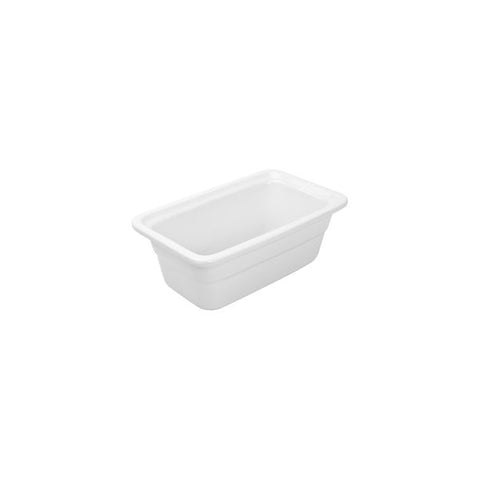 Ryner Tableware  PORCELAIN FOOD PAN-1/4 SIZE 65mm WHITE (Each)