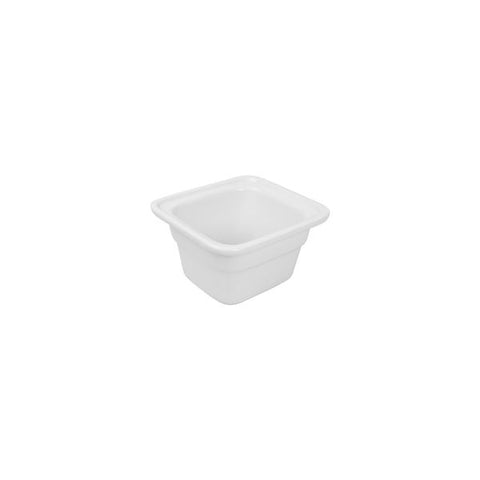 Ryner Tableware  PORCELAIN FOOD PAN-1/6 SIZE 100mm WHITE (Each)