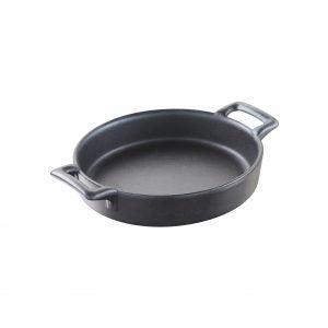 Revol REVOL BELLE CUISINE CHARCOAL CREME BRULEE OVAL145x130mm