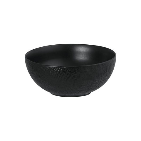 Luzerne LINEN ROUND BOWL-190mm Ø | 1400ml MATT BLACK (x4)