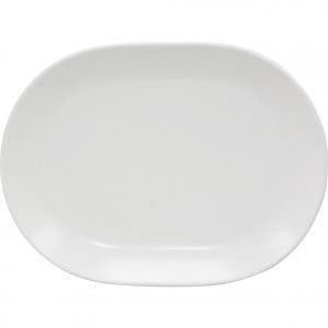 Rene Ozorio RIMMED OVAL PLATTER-157mm AURA MATT WHITE (994815) EA
