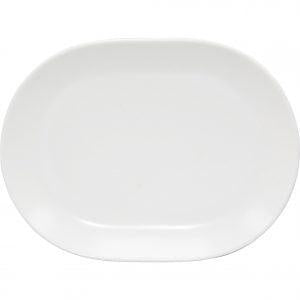 Rene Ozorio RIMMED OVAL PLATTER-207mm AURA MATT WHITE (994820) EA