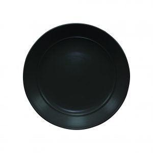 Rene Ozorio RIMMED ROUND PLATE-240mm AURA MATT BLACK (311074) EA
