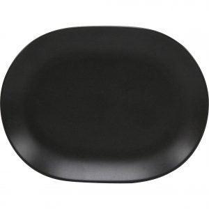 Rene Ozorio OVAL PLATTER-157mm AURA MATT BLACK (434815) EA
