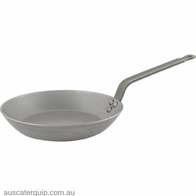 Chef Inox BLACK STEEL FRYPAN-ROUND 260x48mm3.0mm guage