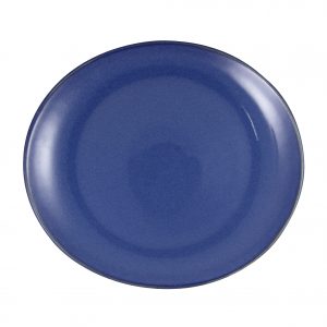 Tablekraft ARTISTICA OVAL PLATE-210x190mm REACTIVE BLUE EA