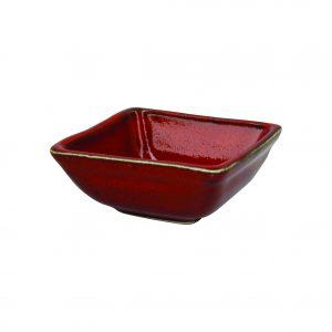 Tablekraft ARTISTICA SQUARE SAUCE DISH 80x80x35mm REACTIVE RED EA