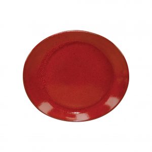 Tablekraft ARTISTICA OVAL PLATE-250x220mm REACTIVE RED EA