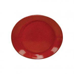 Tablekraft ARTISTICA OVAL PLATE-295x250mm REACTIVE RED EA