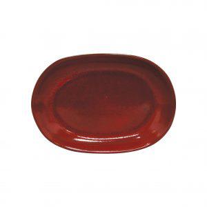Tablekraft ARTISTICA OVAL SERVING PLATTER-305x210mm REACTIVE RED EA