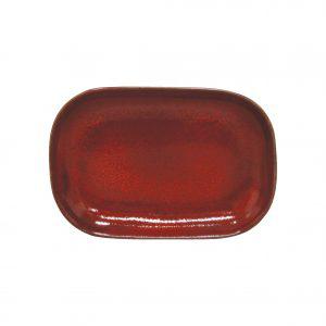 Tablekraft ARTISTICA RECTANGULAR PLATE COUPE 240x160mmREACTIVE RED EA