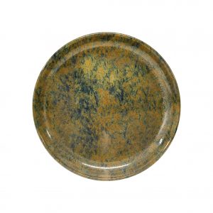 Tablekraft ARTISTICA ROUND PLATE-190mm Rolled Edge REACTIVE BROWN (x4)