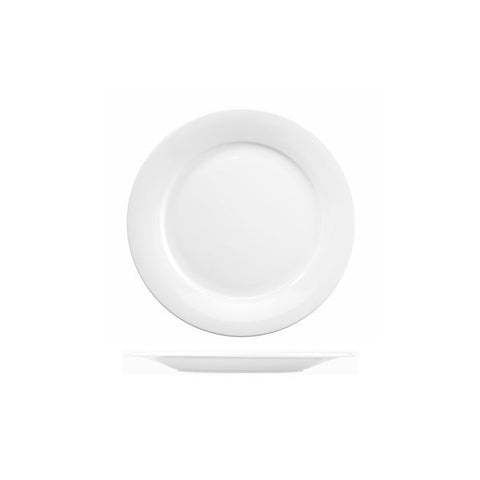 Art De Cuisine MENU ROUND MID RIM PLATE-203mm Ø WHITE (x6)