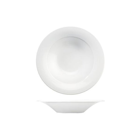 Art De Cuisine MENU ROUND MID RIM BOWL-228mm Ø  WHITE (x6)