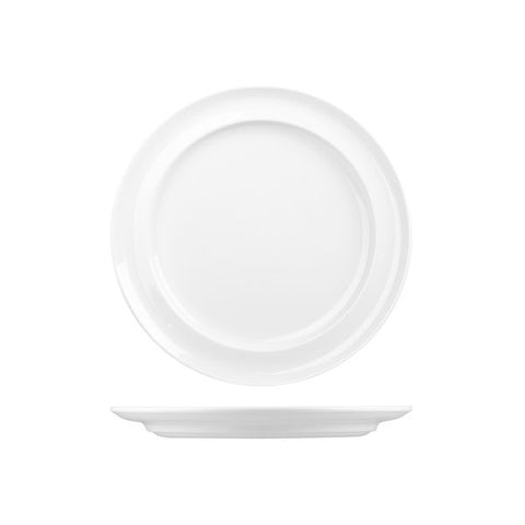 Art De Cuisine FUTURE CARE ROUND FLAT BASE PLATE-255mm Ø WHITE (x6)