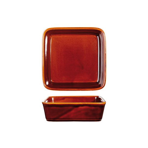 Art De Cuisine RUSTICS SQUARE TAPAS DISH-180x180mm | 1100ml  BROWN (x6)