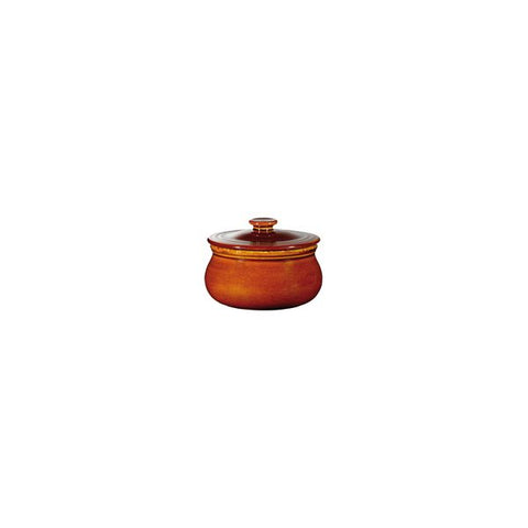 Art De Cuisine RUSTICS MINI CASSEROLE W/COVER-227ml  BROWN (x6)