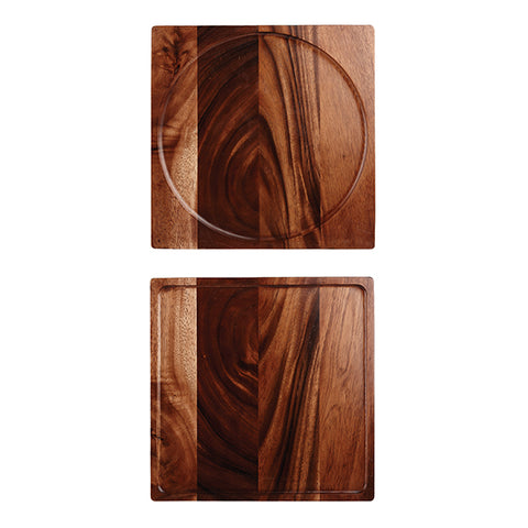 Art De Cuisine WOOD PRESENTATION BOARD-340mm BROWN ACACIA (Each)