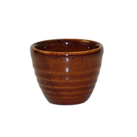 Churchill BIT ON THE SIDE RIPPLE SAUCE POT-59mm Ø | 50mm H | 57ml  CINNAMON (x12)