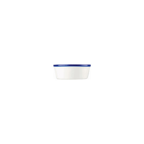 Churchill RETRO BLUE RAMEKIN-90mm Ø | 195ml  WHITE W/BLUE LINE (x24)