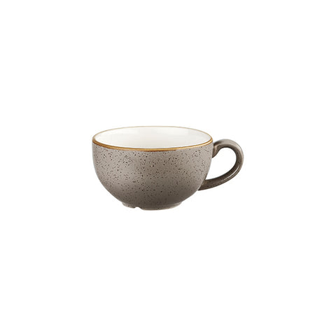 Churchill STONECAST CAPPUCCINO CUP-227ml  PEPPERCORN GREY (x12)