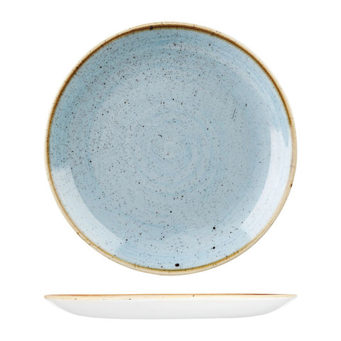 Churchill STONECAST ROUND COUPE PLATE-324mm Ø  DUCK EGG (x6)
