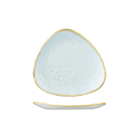 Churchill STONECAST TRIANGULAR PLATE-229mm  DUCK EGG (x12)