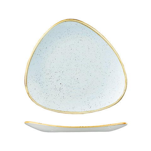 Churchill STONECAST TRIANGULAR PLATE-300mm  DUCK EGG (x6)