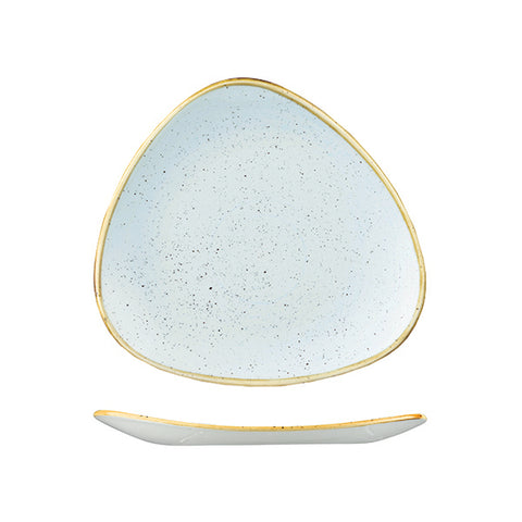 Churchill STONECAST TRIANGULAR PLATE-260mm  DUCK EGG (x12)