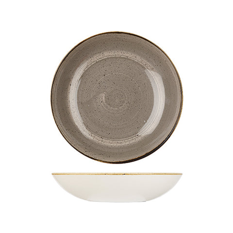 Churchill STONECAST ROUND COUPE BOWL-248mm Ø | 1136ml  PEPPERCORN GREY (x12)