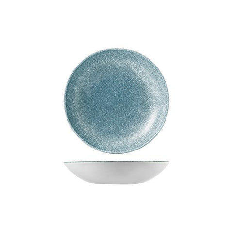 Churchill STUDIO PRINTS RAKU ROUND COUPE BOWL-182mm Ø | 426ml  TOPAZ BLUE (x12)